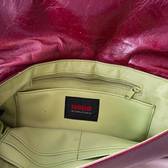 Hobo cranberry leather wristlet. Great condition. - Picture 3 of 3